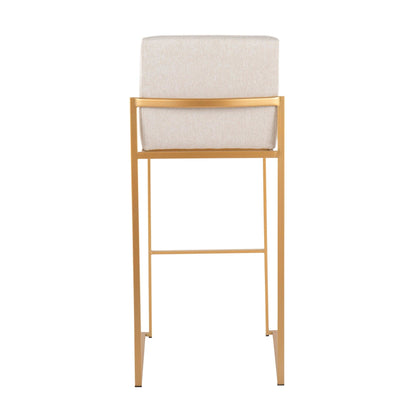 Majestic Office Furniture High Back 30" Fixed-Height Barstool - Set Of 3