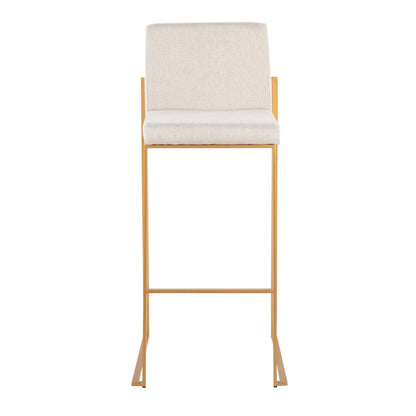 Majestic Office Furniture High Back 30" Fixed-Height Barstool - Set Of 3