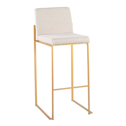 Majestic Office Furniture High Back 30" Fixed-Height Barstool - Set Of 3
