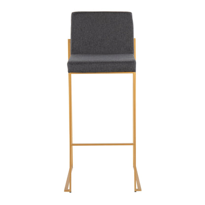 Majestic Office Furniture High Back 30" Fixed-Height Barstool - Set Of 3