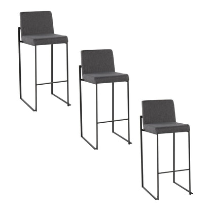 Majestic Office Furniture High Back 30" Fixed-Height Barstool - Set Of 3