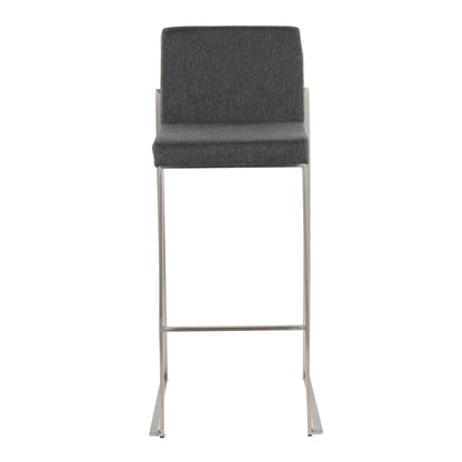 Majestic Office Furniture High Back 30" Fixed-Height Barstool - Set Of 3