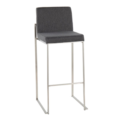 Majestic Office Furniture High Back 30" Fixed-Height Barstool - Set Of 3