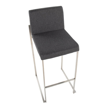 Majestic Office Furniture High Back 30" Fixed-Height Barstool - Set Of 3