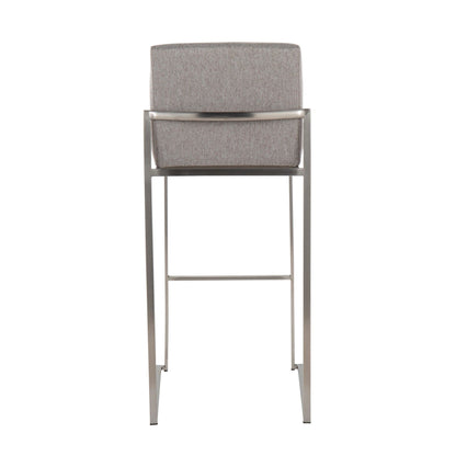 Majestic Office Furniture High Back 30" Fixed-Height Barstool - Set Of 3