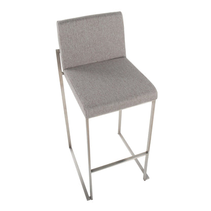 Majestic Office Furniture High Back 30" Fixed-Height Barstool - Set Of 3