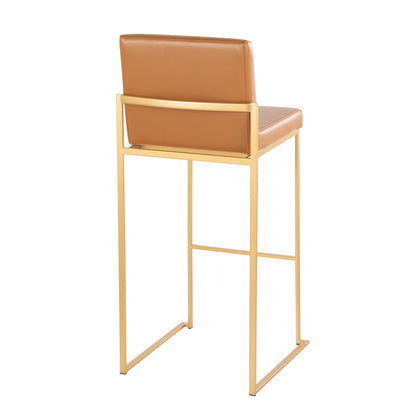 Majestic Office Furniture High Back 30" Fixed-Height Barstool - Set of 2