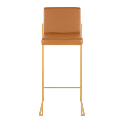 Majestic Office Furniture High Back 30" Fixed-Height Barstool - Set of 2