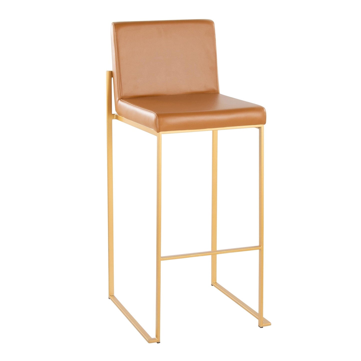 Majestic Office Furniture High Back 30" Fixed-Height Barstool - Set of 2