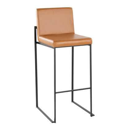 Majestic Office Furniture High Back 30" Fixed-Height Barstool - Set of 2