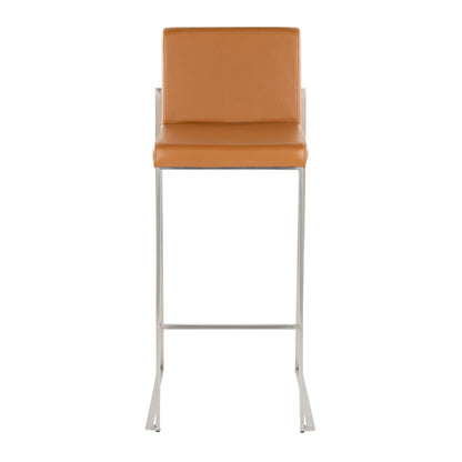Majestic Office Furniture High Back 30" Fixed-Height Barstool - Set of 2