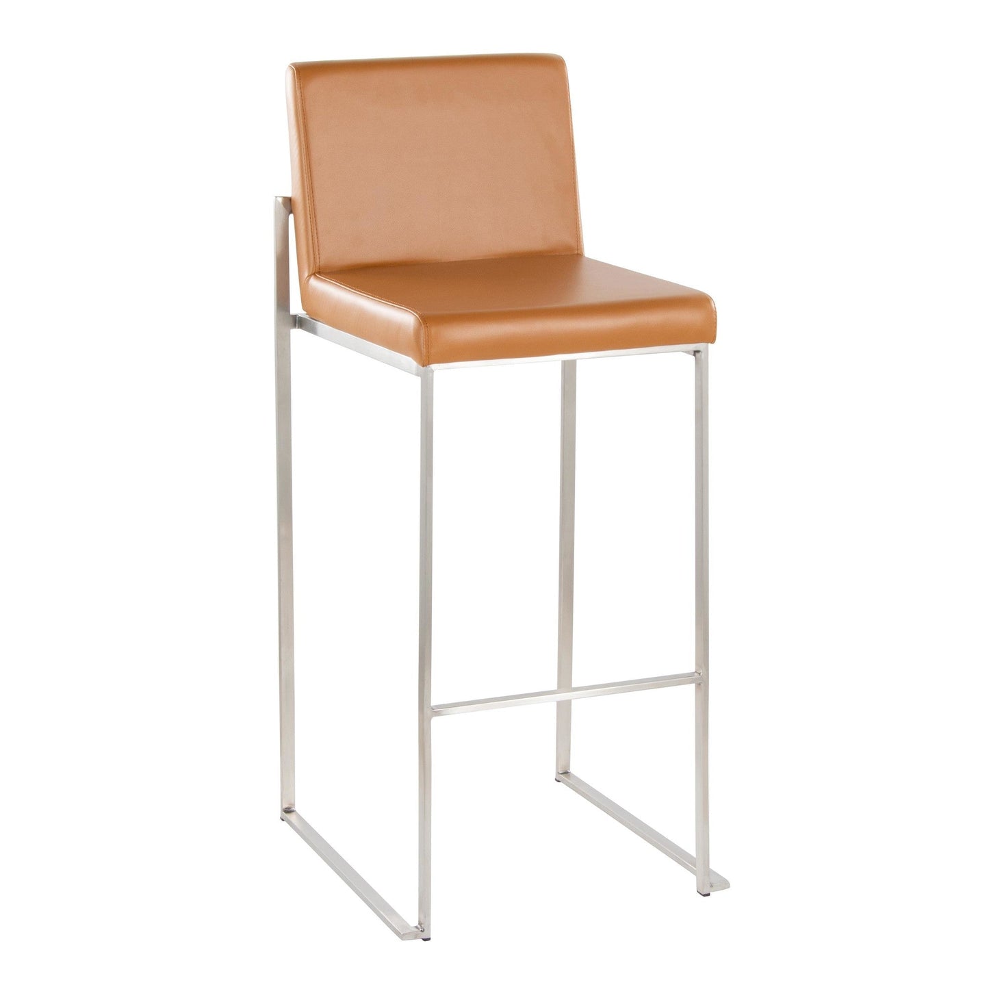 Majestic Office Furniture High Back 30" Fixed-Height Barstool - Set of 2