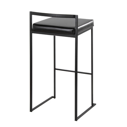 Majestic Office Furniture Stacker 30" Fixed-Height Barstool - Set of 2