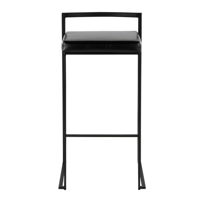 Majestic Office Furniture Stacker 30" Fixed-Height Barstool - Set of 2