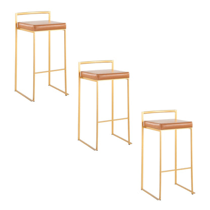 Majestic Office Furniture Stacker 30" Fixed-Height Barstool - Set Of 3