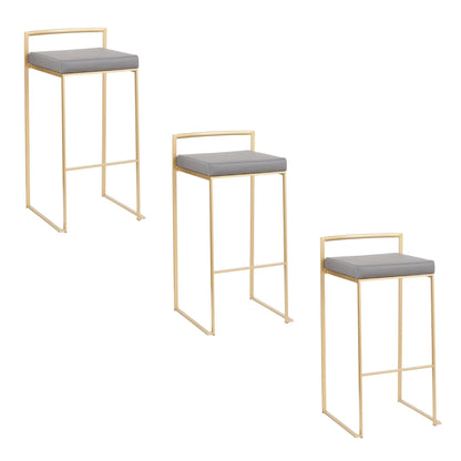 Majestic Office Furniture Stacker 30" Fixed-Height Barstool - Set Of 3