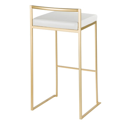 Majestic Office Furniture Stacker 30" Fixed-Height Barstool - Set Of 3