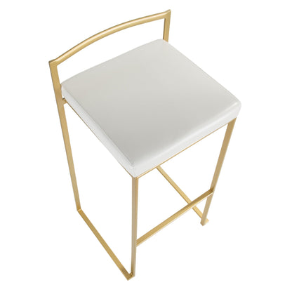 Majestic Office Furniture Stacker 30" Fixed-Height Barstool - Set Of 3