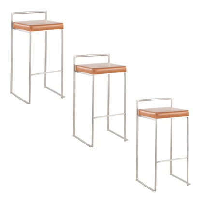 Majestic Office Furniture Stacker 30" Fixed-Height Barstool - Set Of 3