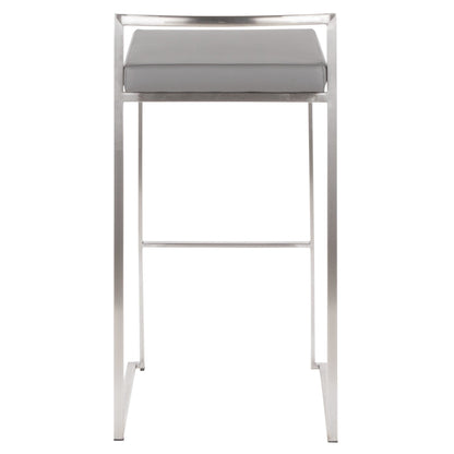 Majestic Office Furniture Stacker 30" Fixed-Height Barstool - Set Of 3