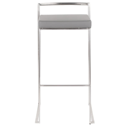 Majestic Office Furniture Stacker 30" Fixed-Height Barstool - Set Of 3