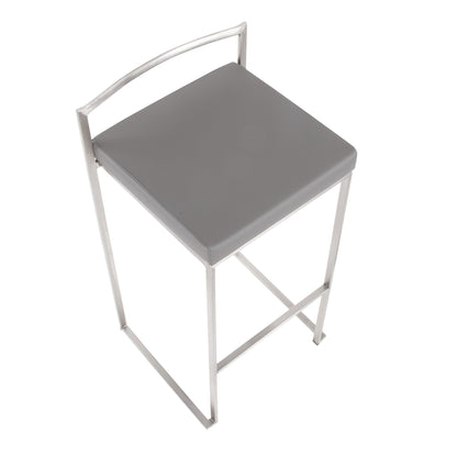 Majestic Office Furniture Stacker 30" Fixed-Height Barstool - Set Of 3