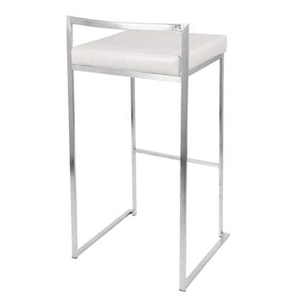 Majestic Office Furniture Stacker 30" Fixed-Height Barstool - Set Of 3