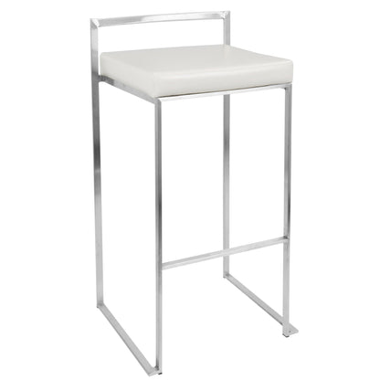 Majestic Office Furniture Stacker 30" Fixed-Height Barstool - Set Of 3