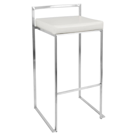 Majestic Office Furniture Stacker 30" Fixed-Height Barstool - Set Of 3