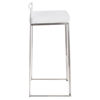 Majestic Office Furniture Stacker 30" Fixed-Height Barstool - Set Of 3