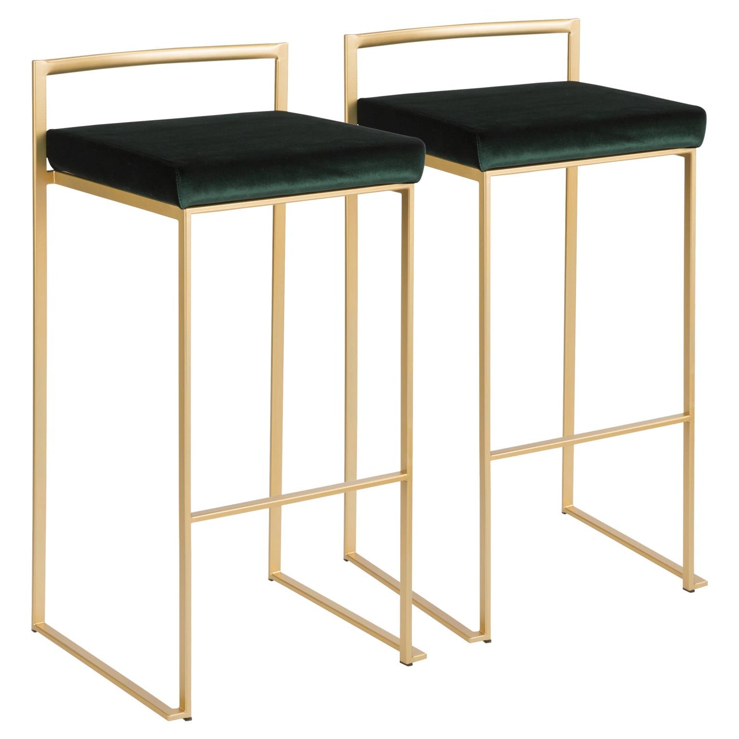 Majestic Office Furniture Stacker 30" Fixed-Height Barstool - Set of 2