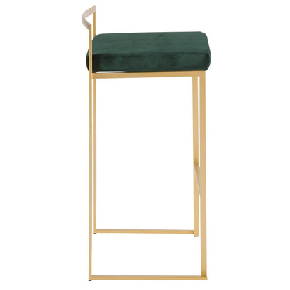Majestic Office Furniture Stacker 30" Fixed-Height Barstool - Set of 2