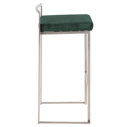 Majestic Office Furniture Stacker 30" Fixed-Height Barstool - Set of 2