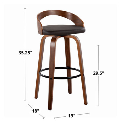 Majestic Office Furniture 30" Fixed-Height Barstool - Set of 2