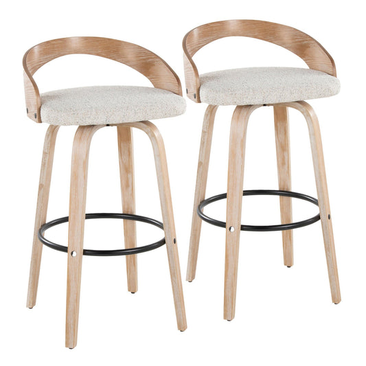 Majestic Office Furniture 30" Fixed-Height Barstool - Set of 2