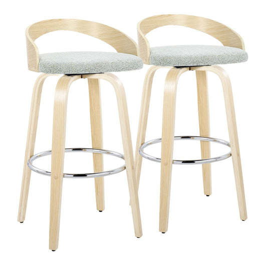 Majestic Office Furniture 30" Fixed-Height Barstool - Set of 2