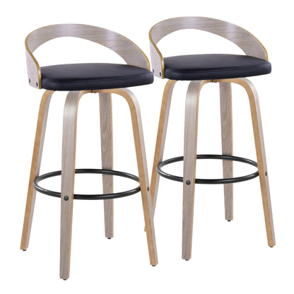 Majestic Office Furniture 30" Fixed-Height Barstool - Set of 2