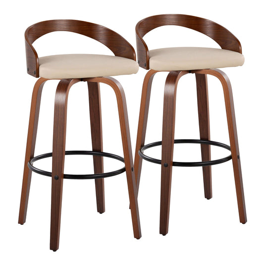 Majestic Office Furniture 30" Fixed-Height Barstool - Set of 2