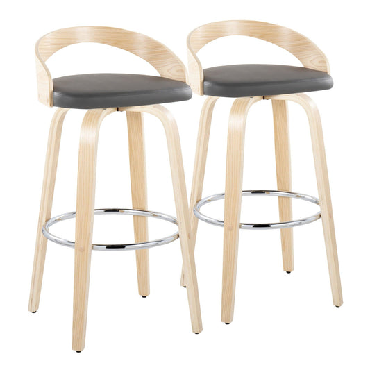 Majestic Office Furniture 30" Fixed-Height Barstool - Set of 2