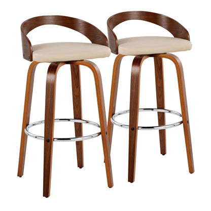 Majestic Office Furniture 30" Fixed-Height Barstool - Set of 2