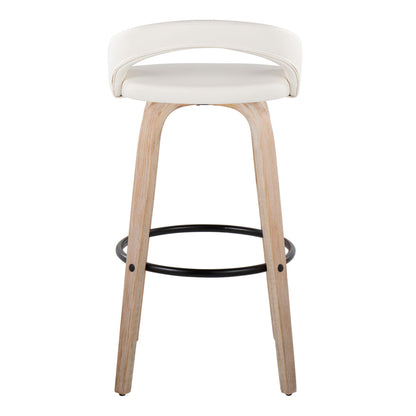 Majestic Office Furniture Upholstered 30" Fixed-Height Barstool - Set of 2