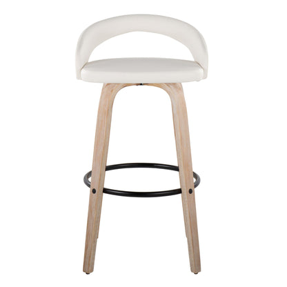 Majestic Office Furniture Upholstered 30" Fixed-Height Barstool - Set of 2