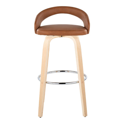 Majestic Office Furniture Upholstered 30" Fixed-Height Barstool - Set of 2