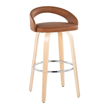 Majestic Office Furniture Upholstered 30" Fixed-Height Barstool - Set of 2