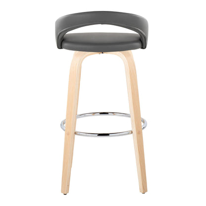 Majestic Office Furniture Upholstered 30" Fixed-Height Barstool - Set of 2