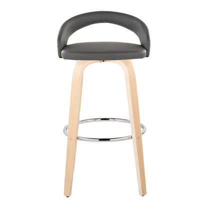 Majestic Office Furniture Upholstered 30" Fixed-Height Barstool - Set of 2