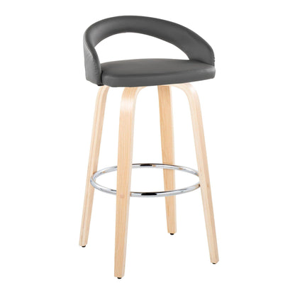 Majestic Office Furniture Upholstered 30" Fixed-Height Barstool - Set of 2
