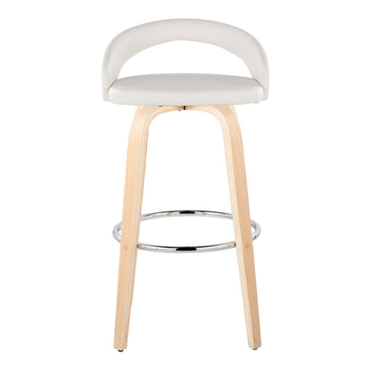 Majestic Office Furniture Upholstered 30" Fixed-Height Barstool - Set of 2
