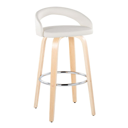 Majestic Office Furniture Upholstered 30" Fixed-Height Barstool - Set of 2