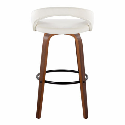 Majestic Office Furniture Upholstered 30" Fixed-Height Barstool - Set of 2